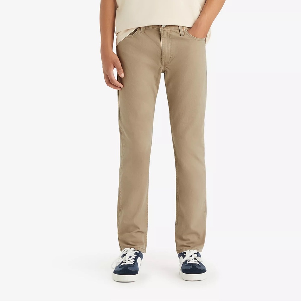 Levi’s 511 straight leg tan pants